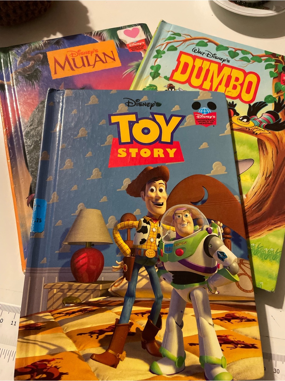 Disney Toy Story Book - Blue, Yellow, Red